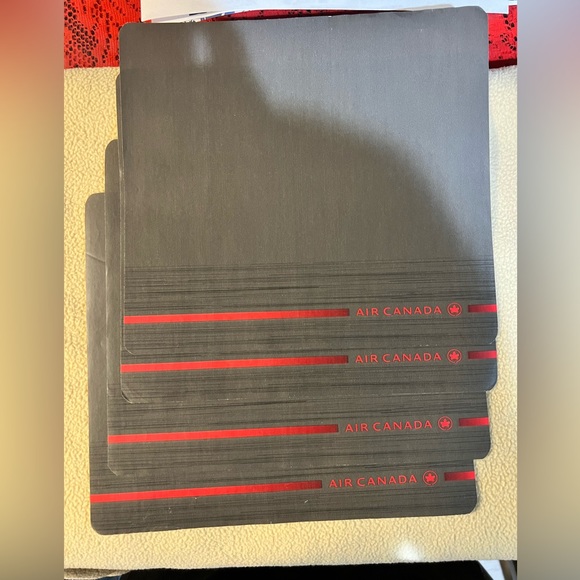 Air Canada set of 4 tray mat airlines - Picture 2 of 2